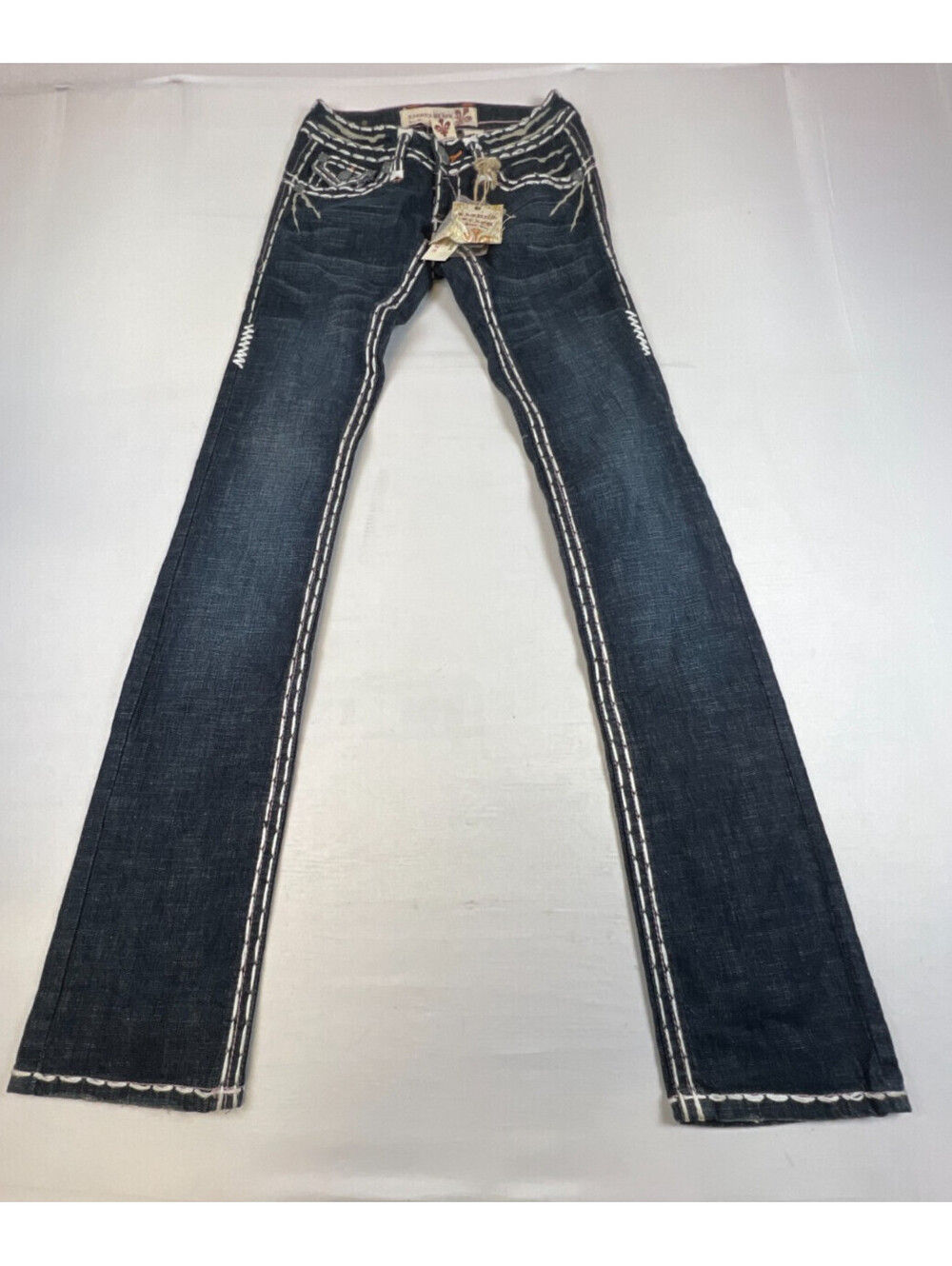 LAGUNA BEACH Jean Co. Women MADE IN U.S.A 25 Embellished Bootcut Jeans Dark Wash